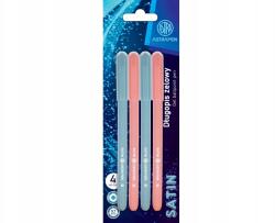 Astra 4 db Astrapen Satin, Golyóstoll 0, 7 mm, kék, bliszter, 201022033 (201022033)