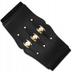 EdiBazzar Öv elasztikus fekete Női fűző Bőr gumi retro boho széles öv (3064993520454)