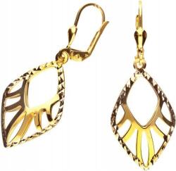 Lovrin Arany fülbevaló 585-ös Angol kapcsos, lógós, klasszikus minta ajándékba (Jubiler Lovrin)