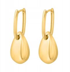 Lovrin Elegáns, 585-ös arany fülbevaló ovális formával és csepp alakú díszítéssel, ajándéknak is kiváló (61112269)