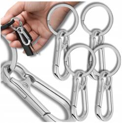  Fém Kulcstartó Táskák Medál 4db Karabiner Kerekek Kulcsok (Brelok Metalowy 4szt do kluczy karabińczyk)