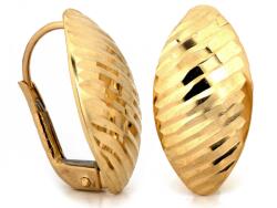 Lovrin Arany fülbevaló 585 lemezkés angol záras 1.57g nőknek ajándékba