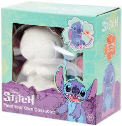 SAMBRO Gipsz Figura 11 CM Festéshez Szett: Festékek Ecset Disney Stitch (3208478CS-STITCH)