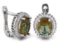 Lovrin Elegáns 925-ös ezüst fülbevaló zultanittal, 4.29g, angol kapcsos