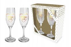 BGtech Poharak pezsgőhöz Szett BGtech Ajándék Esküvői Napra 190ml 2 db (5908276487585)