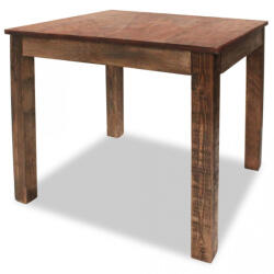 vidaXL Masă de bucătărie din lemn masiv reciclat, 82 x 80 x 76 cm (244495) - izocor