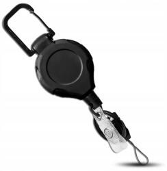 EdiBazzar Kulcstartó, zsinóros, személyi igazolványhoz, 80cm acél zsinórral (Retraktor z Linką Zwijaną 80cm Do Kluczy)