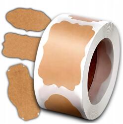  Papírcímkék, 300 db tekercsben, 3 mintával, Diy projektekhez, befőttesüvegekhez, borítékokhoz és ajándékokhoz (5905884067901)