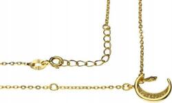 Lovrin Ezüstözött, 925-ös ezüst nyaklánc hold és cirkónia kövekkel elegáns, divatos design (Lovrin 54011)