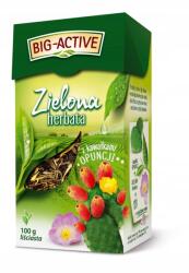 Big-Active Fügekaktusz Tea 100 g szálas levelű zöld tea (5907658338484)