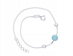 Lovrin Ezüst karkötő 925 kék opállal, divatos mintával, elegáns ajándék (Lovrin 63646)