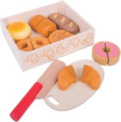 Bigjigs Toys Дървен комплект Bigjigs - Сладкиши за рязане (BJ487) - baby