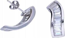 Lovrin Ezüst fülbevaló 925 cirkónia kövekkel, bagett típusú, 4, 00g, egyedi design ajándékba (Lovrin 46812)