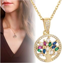  Női Aranyozott Boho Nyaklánc 18K Arannyal Futatott 316L Sebészeti Acél Medállal (ZŁOTY Elegancki Naszyjnik Kolia Wisiorek) - allegro - 1 395 Ft