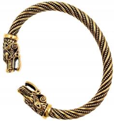  Északi Viking Karkötő Farkasok Punk Fenrir fém arany karkötő (5905884073858)