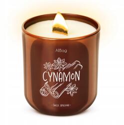 Allbag Illatos Szójagyertya Üvegben Fahéj Illat Gyertya Ajándék Karácsonyfára (ŚWIECA004 Allbag)