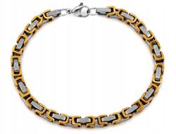 Lovrin Divatos férfi karkötő, sebészeti acél, 5.2mm, 21cm, ajándékba (56748071)