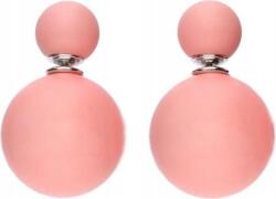Lovrin Ezüst gömb fülbevaló 925 rózsaszín kerek 11, 13g Egyedi design ajándékba (Lovrin 50139)