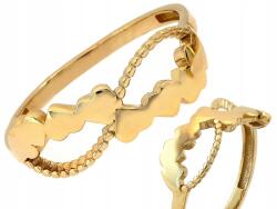 Lovrin Modern arany 585-ös gyűrű szívekkel, csillogó r14, ajándékba arany