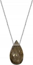 Lovrin 925-ös ezüst nyaklánc, anker lánc, divatos kvarc mintával, női ajándék (Jubiler Lovrin)