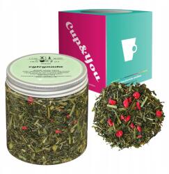 Cup&You Zöld tea Citrom Eper citromfű prémium ajándék 120g (herbata liściasta sypana mieszanka napar susz)