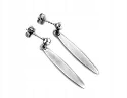 Lovrin 925-ös ezüst fülbevaló, hosszú, lógós, lemezkés, bedugós, kő nélküli ajándék