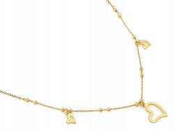 Lovrin Női ezüst nyaklánc 925 szív alakú medállal, elegáns design (63521501)