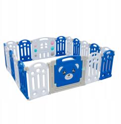 Aga4Kids Gyerek műanyag járóka 186x192x64 cm Kék (DS4102-BLU)