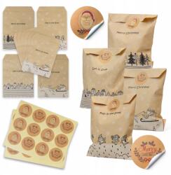 Allbag Adventi Naptár Karácsonyra Kézitáska Karácsonyi Ajándék Szett 24 Db-os (TOREBKI002)