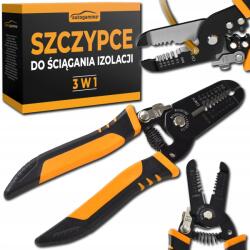 Auto Gamma Kábelcsupaszító Fogó, kábelvágó, krimpelő szerszám, 3 az 1-ben (Narzędzie 3w1 Ściągacz izolacji szczypce)