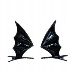  2 darabos hajcsat szett fekete denevérszárnyak, gótikus stílusú cosplay