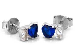 Lovrin 925-ös ezüst fülbevaló kék kővel, stekkeres, 1, 03g ajándéknak is kiváló (62435882)