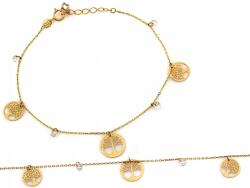 Lovrin Arany karkötő 585 14kt láncos, szerencsefa motívummal és cirkónia kövekkel (Lovrin)