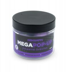 Mikbaits fluo pop-up Pikáns szilva 25mm 300ml (MC0155)