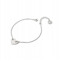 Giorre Női karkötő ezüst 925 szív medál ezüst platina klasszikus (5905804387614)
