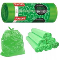 Paclan Zöld Szemetes Zsák Univerzális Tekercs 20 Darabos 60 Literes Erős (WORKI 60)