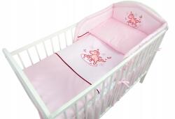 Ankras Ágyneműhuzat 3 El 120x90 Gyerek Kiságyhoz (KONIK P-3 120/90/180 APL. RÓŻOWY)