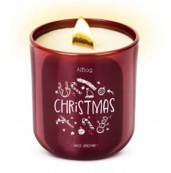 Allbag Ünnepi Illatos Szójagyertya Üvegben Christmas Gyertya Ajándéknak (ŚWIECA002 Allbag)