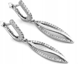 Lovrin 925-ös ezüst fülbevaló, ideális ajándékba, divatos, hosszú, lógós, cirkónia kövekkel