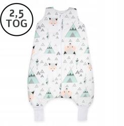 Ankras Hálózsák lábszárvédővel 92-104 M Egész éves Mintás! (Śpiworek z nogawkami M 86-104 FOX MIĘTOWY)