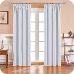  Mrtrees Fényzáró Függönyök Ráncoló Szalaggal 245x140 cm Fehér 2 Darab (B09JP257MF)