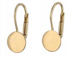 Lovrin Arany fülbevaló 585 Kerek Lemezkék 1, 37g angol kapcsos, ajándékba (Lovrin 69604)