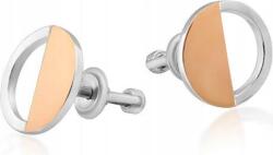 Lovrin Ezüst 925 karika fülbevaló Arany Lemezzel, kétszínű, ajándéknak (60826844)