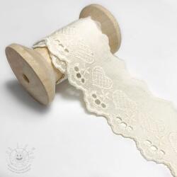  Csipke Heart off white