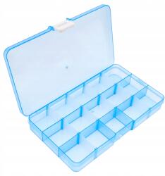  15 Rekeszes Hordozható Kék Tárolódoboz, Alkalmas Háztartási Használatra/Ékszerekhez (EPC_HSO_10G+Color-Blue)