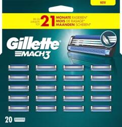Gillette Pengebetétek Gillette Mach3 borotvákhoz, 20 darabos, 3 DuraComfort penge (91634241)