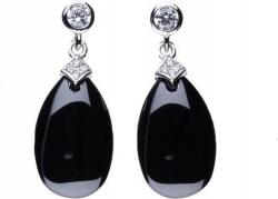 Lovrin Ezüst 925 ovális fülbevaló cirkónia kövekkel 4, 00g női divatos ezüst beszúrós (Lovrin 48513)