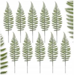  Mesterséges virágok ág 10 db-os mesterséges páfrány növény szett 30cm (Sztuczne kwiaty paprotki zielone 10 sztuk)