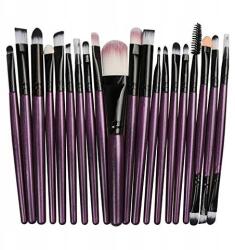 Lewer Professzionális Sminkecset Készlet, 20 Darabos (Purpple)