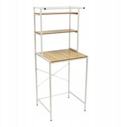 3 szintes fa polc mosógép és szárítógép fölé (JJTKTM5HWDHS8)